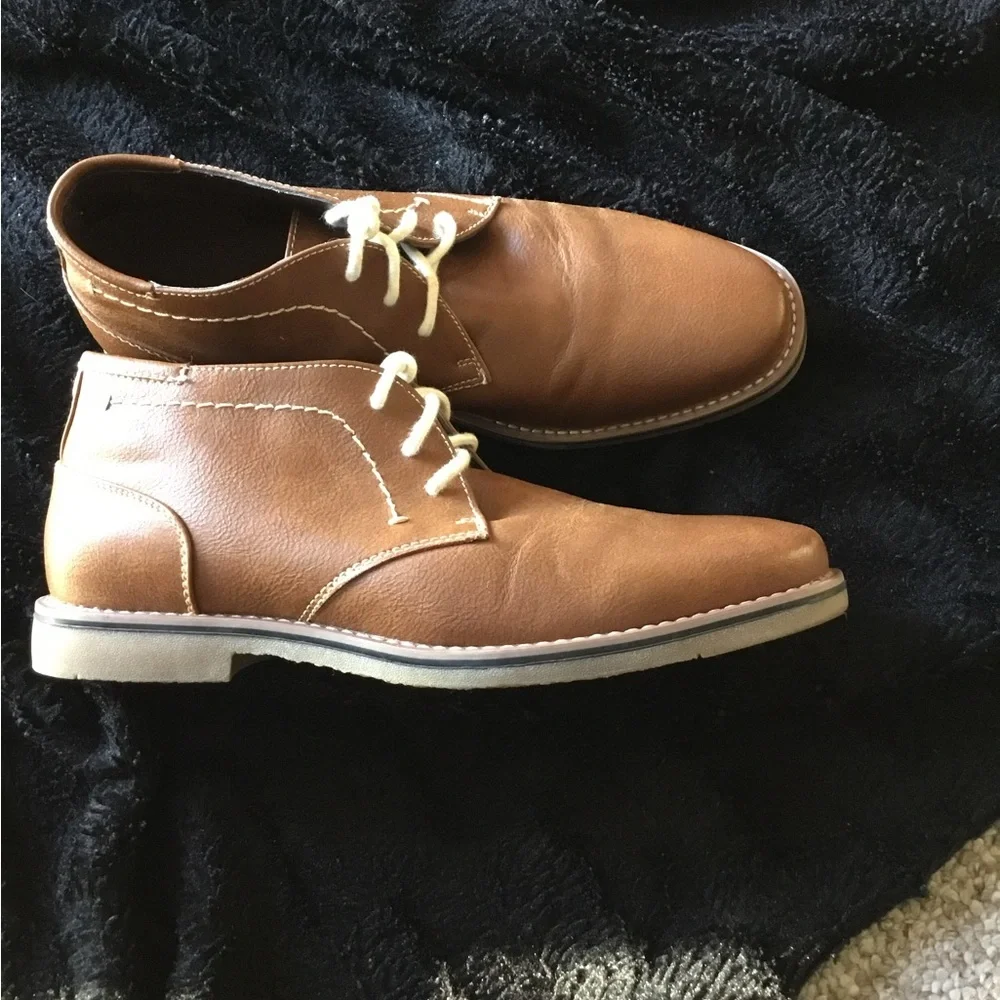 Sonoma Men’s Ledger Size 8 Chukka Boots Brown Lace Up Comfort Casual Shoes